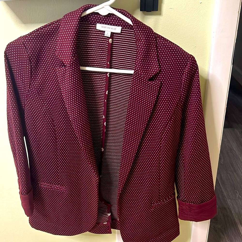 Skies are blue blazer